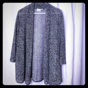 Kim Rogers Black & White Cardigan